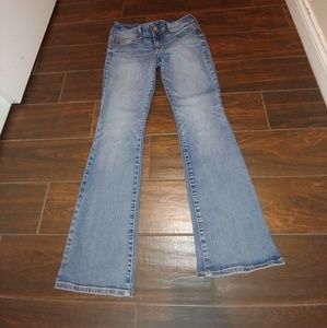 AMERICAN EAGLE KICK BOOT SUPER STRETCH JEANS 8